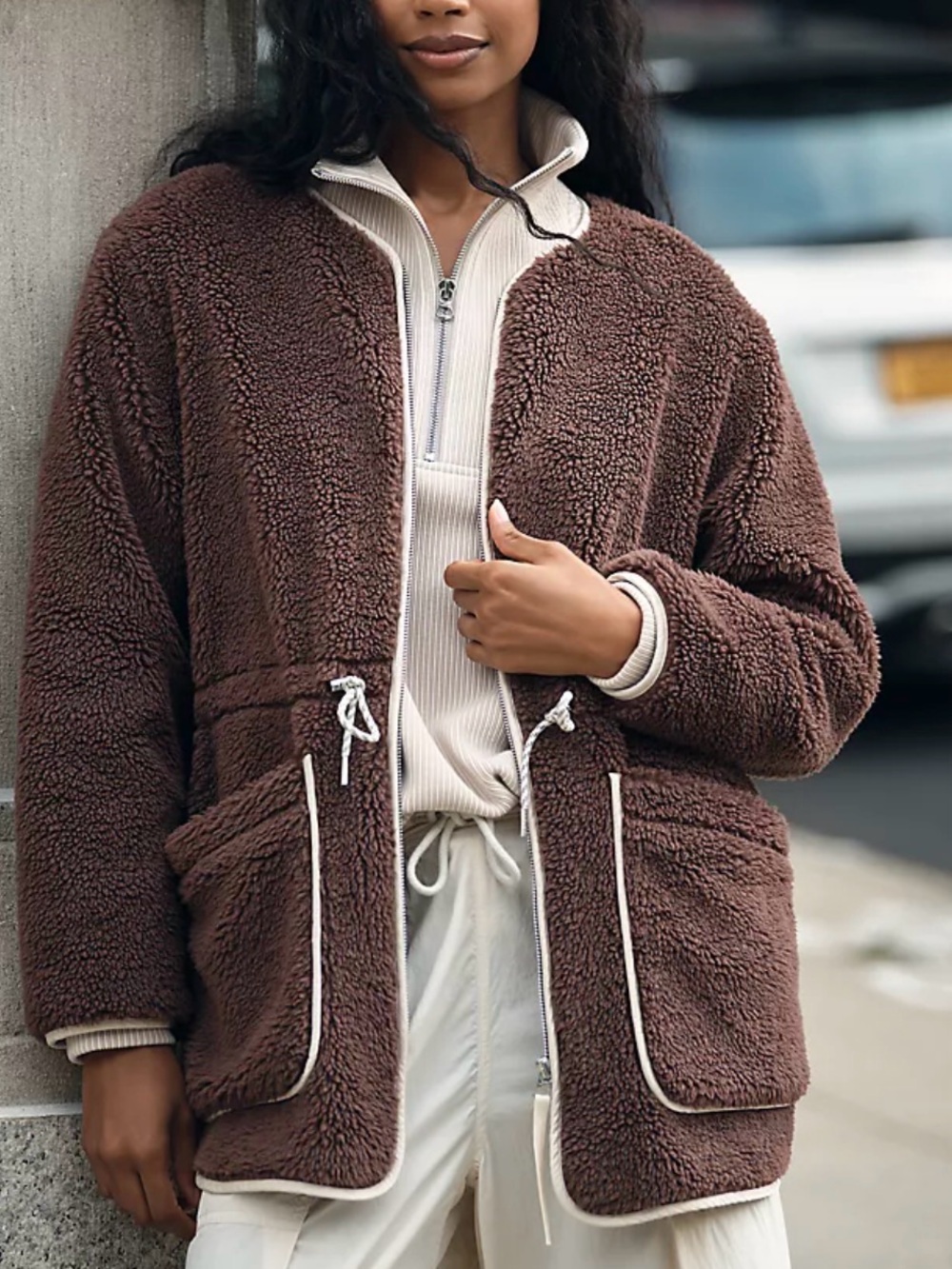 Varley Angelina Sherpa Coat
